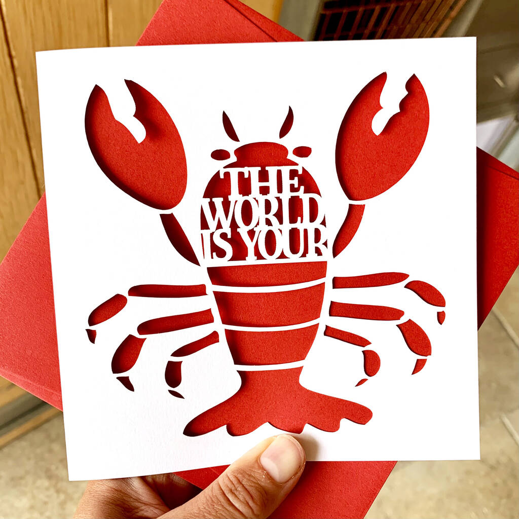 The World Is Your Lobster Card, 1 of 4