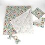 Baby Blanket/Swaddle, Teether, Wipes Set Liberty Print, thumbnail 1 of 7