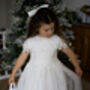Audrey In Ivory White ~ Party Or Flower Girl Dress, thumbnail 2 of 9