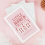 Little Women Art Print | Pink Book Lover Gift, thumbnail 3 of 11