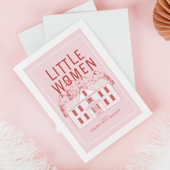 Little Women Art Print | Pink Book Lover Gift, 3 of 11