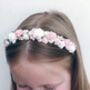 Flower Girl Blush Flower Headband, thumbnail 1 of 3