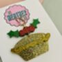 Mince Pie Christmas Tree Decoration / British Foodie Gift / Secret Santa Present / Novelty Holiday Bauble, thumbnail 3 of 4
