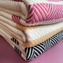 Personalised Handwoven Cotton Throw Blanket, Gift For Her, thumbnail 2 of 10