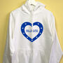 Personalised Heart No. One Mum Mothers Day Hoodie, thumbnail 3 of 8