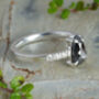 0.85ct Salt And Pepper Diamond Engagement Ring In White Gold Or Platinum, thumbnail 2 of 5