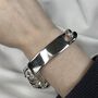 Personalised Sterling Silver Heavy Mens ID Bracelet, thumbnail 4 of 8