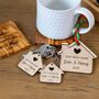 Personalised New Home Gift Set With Matching Keyrings, Coasters And Keepsake Ornament, thumbnail 2 of 9