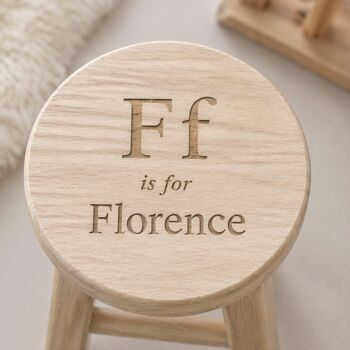 Big Letter Engraved Stool, 4 of 4