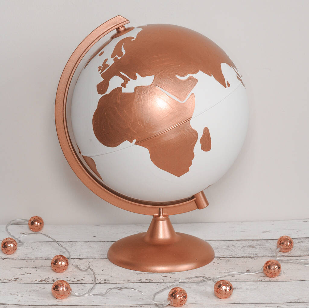 Personalised Couples Hand Painted Globe, 1 of 7
