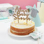 Personalised Baby Shower Wooden Cake Topper, thumbnail 2 of 2