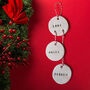 Personalised Family Round Christmas Decoration, thumbnail 1 of 4