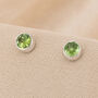 Sterling Silver Peridot Stud Earrings – 5mm, thumbnail 1 of 8