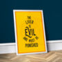 The Liver Is Evil, Bar Poster Print, thumbnail 1 of 3
