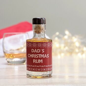 Personalised Christmas Spiced Rum With Music, 3 of 3