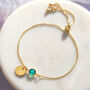 Personalised Birthstone Slider Bracelet, thumbnail 1 of 10