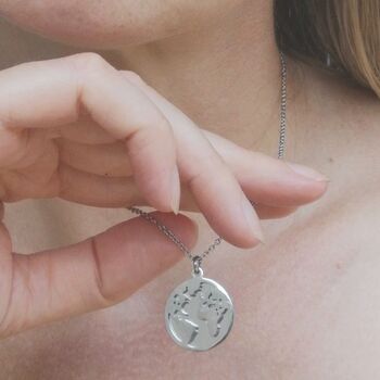 Personalised Special Location Coordinates Map Necklace, 3 of 10