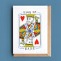 Playing Card King Of Dads, Daddies Or Grandads Card, thumbnail 2 of 4