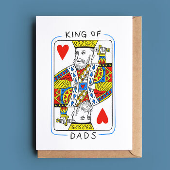 Playing Card King Of Dads, Daddies Or Grandads Card, 2 of 4