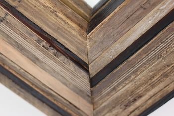 Harriot Multi Reclaimed Wood Layered Mirror Frame, 2 of 4