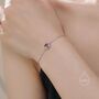 Sterling Silver Genuine Amethyst Bracelet, thumbnail 7 of 12