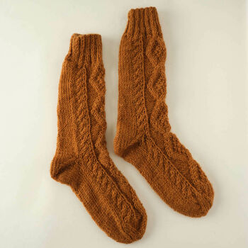 Cosy Aran Knitted Socks, 9 of 12