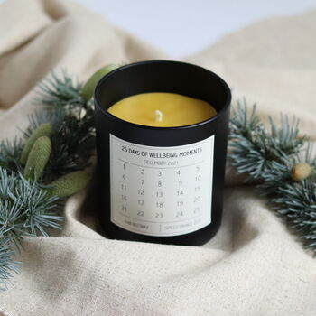 Extra Long Burning Advent Candle In Black Container, 2 of 6