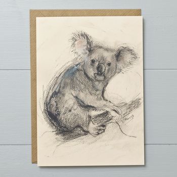 Koala Art Greeting Card, 2 of 2
