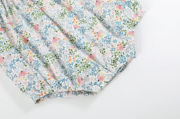 Inger Soft Blue Floral Sunsuit, 4 of 6