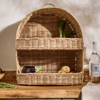 Round Two Tier Storage Basket Rack, 3 of 5