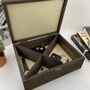 Stag Personalised Cufflink And Watch Box, thumbnail 9 of 10