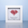 Personalised Valentine’s Day Gift – Heartbeat Love Small Frame, thumbnail 2 of 5