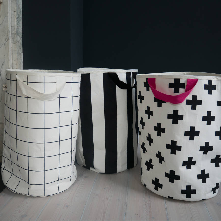 Monochrome Print Toy Storage Bag By Wildfire Teepees