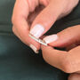 Diamond Moissanite Crystal Sterling Silver Ring, thumbnail 2 of 5