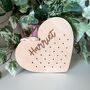 Personalised Wooden Heart Earring Holder, thumbnail 1 of 3