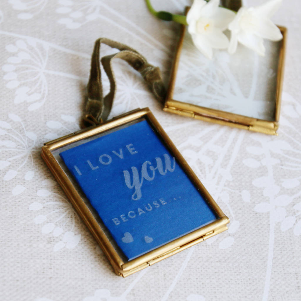 Reasons I Love You Mini Hanging Frame By Luna Studio Designs