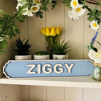 Personalised Name Roadsign Children's Room Plaque, 4 of 12