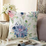 Cushion Cover With Blue Floral Designs 55x55cm, thumbnail 1 of 4