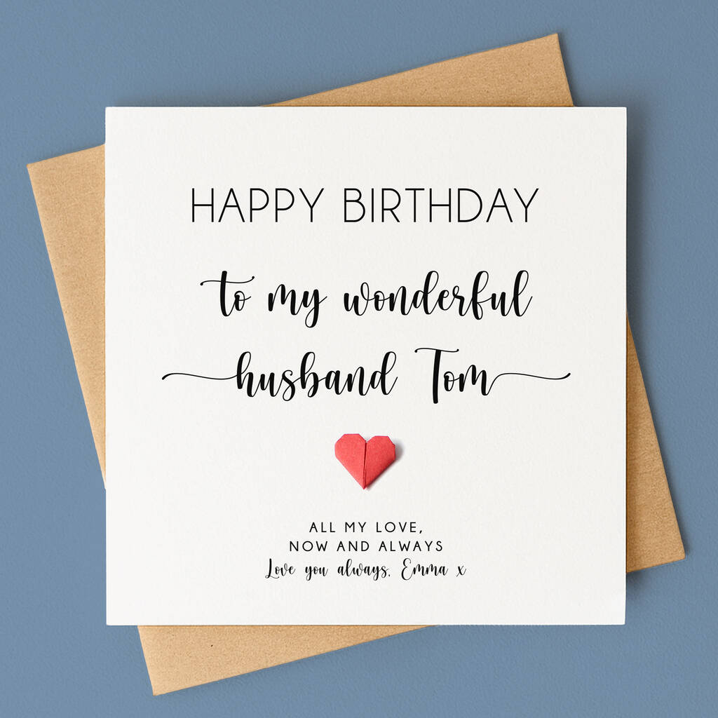 Personalised Birthday Card For Husband, 1 of 6