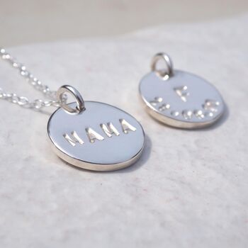 Personalised Hand Stamped Mama Necklace, 3 of 12