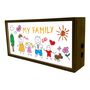 Kids Doodles Drawing Personalised Light Box Night Light, thumbnail 4 of 6