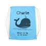 Personalised Children's Whale Pe Kit Bag, thumbnail 9 of 12
