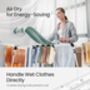 Winged Clothes Drying Rack With Sock Clip Arms, thumbnail 6 of 7