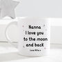 Love You To The Moon And Back Mug, thumbnail 1 of 2