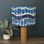 Tidal Marine Blue Patterned Drum Lampshades, thumbnail 1 of 9
