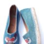 Love Shoes Blue Glitter Pumps, thumbnail 3 of 3