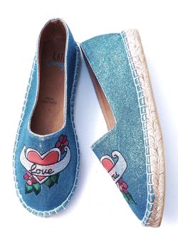 Love Shoes Blue Glitter Pumps, 3 of 3