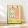 Retro Mojito Cocktail Print, thumbnail 11 of 12