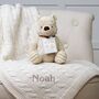 Toffee Moon Baby Blanket And Winnie The Pooh Soft Toy, thumbnail 1 of 6