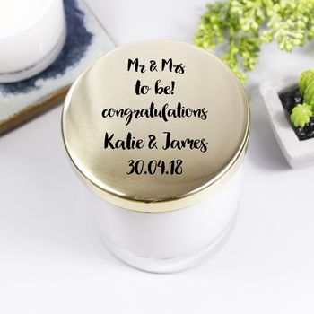 Engagement Scented Candle With Lid Gift, 4 of 7